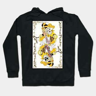 Jester Card Black Mask Hoodie